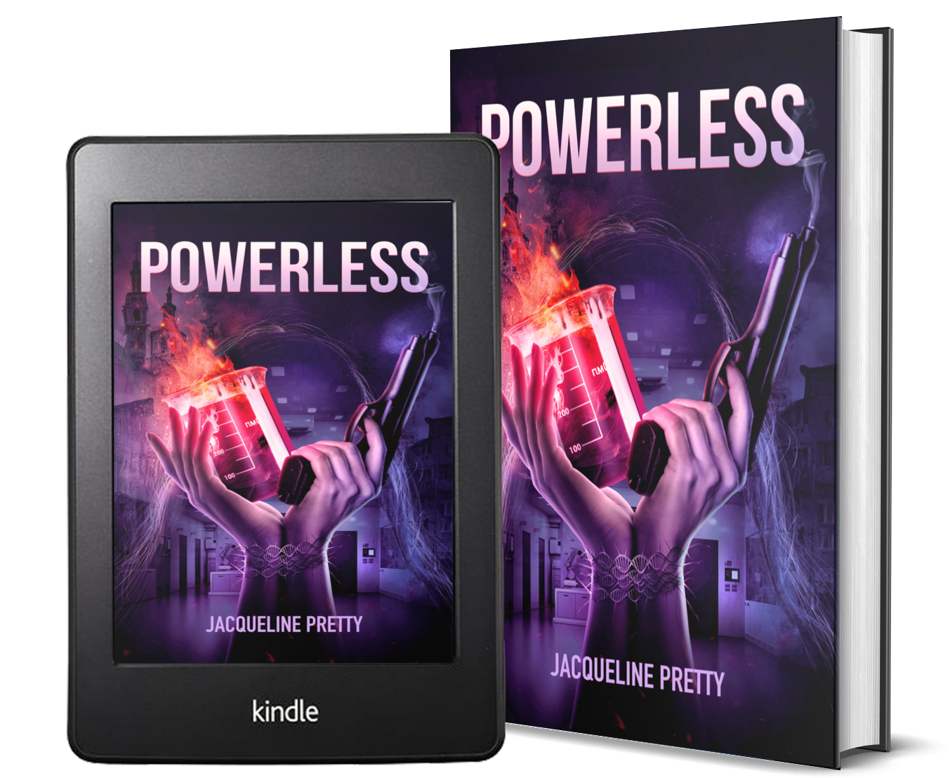 Powerless by Jacqueline Pretty - ebook and paperback image.